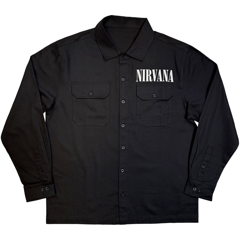 Nirvana - Nevermind UK Tour '91 Shirt - Zwart